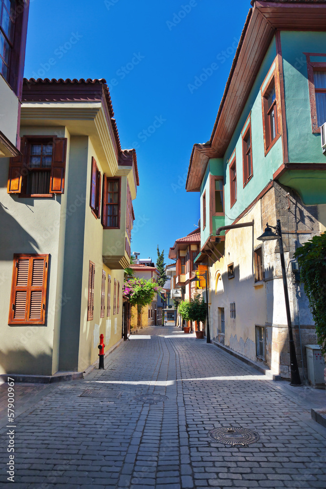 Old town Kaleici in Antalya Turkey