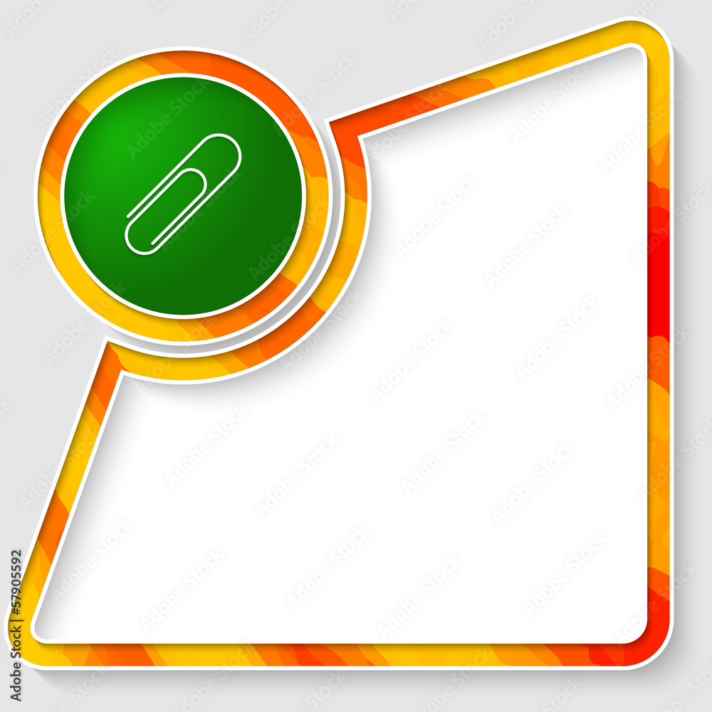 vector abstract text frame for any text with paper clip vector abstract text frame for any text with paper clip