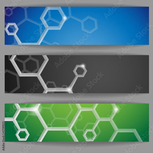 Molecule Abstract  Banner.