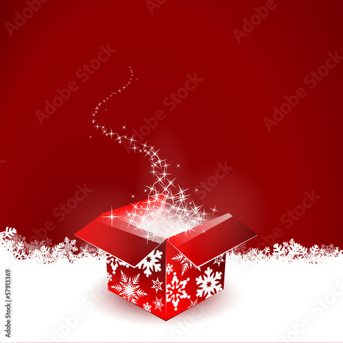 Christmas Background Magic Present
