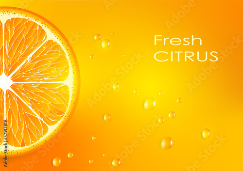 orange background