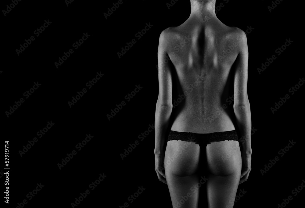 Naklejka premium Female figure