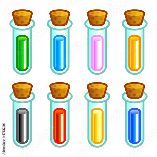 Colorful test tubes