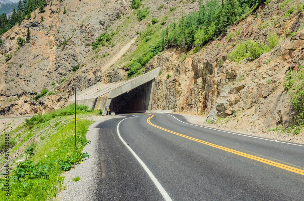 A Short Tunnel on a Mountain Road