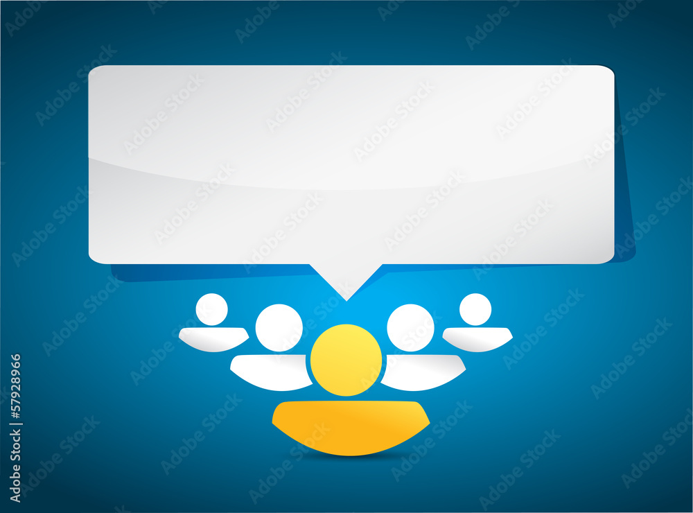 business team and copy space message bubble business team and copy space message bubble