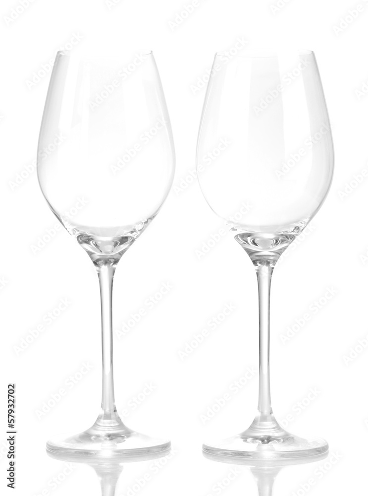 Wineglasses, isolated on white