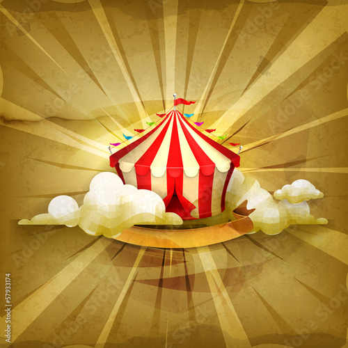 Circus, old style background