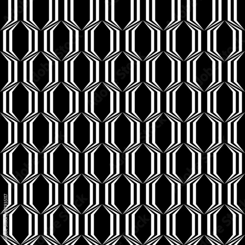 Design seamless monochrome trellised pattern