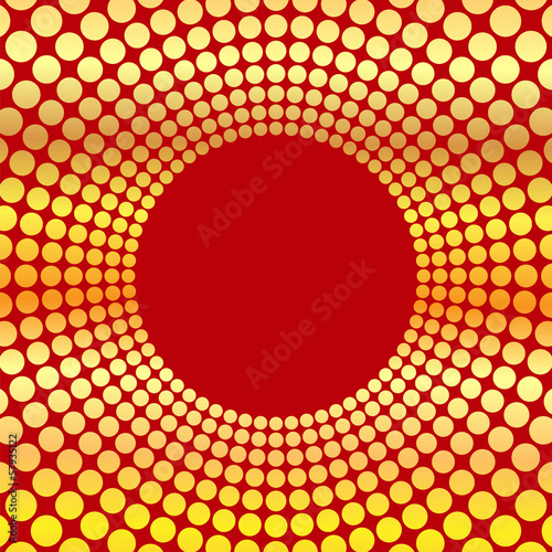 abstract background of circles.circumference of gold color on a