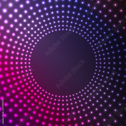 abstract background of glowing circles.flickering design of circ
