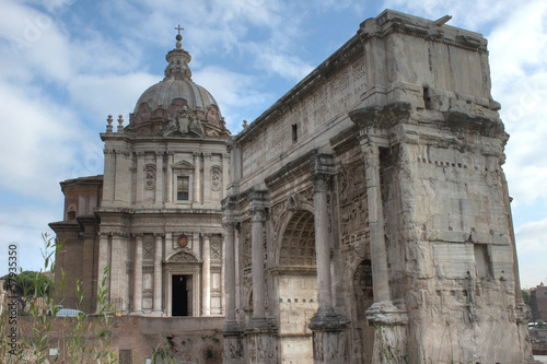 Arco di Settimo Severo e Santi Luca e Martina Roma