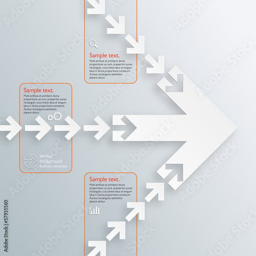 Infographics Vector Background Arrow