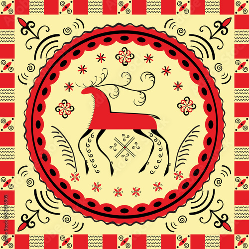 Mezen painting one of the most ancient Russian crafts.