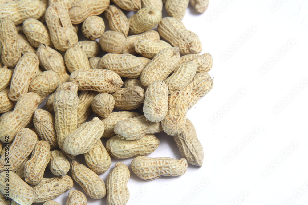 Peanuts on White