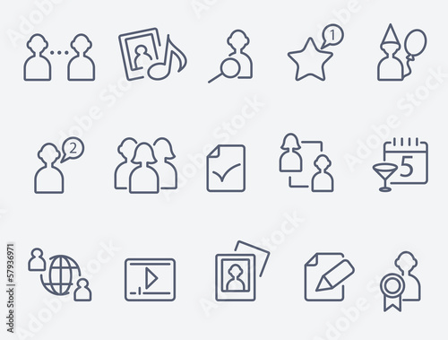 social media icons
