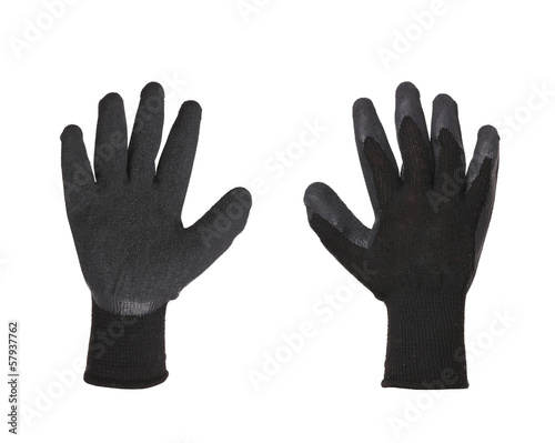 Black rubber protective glove.