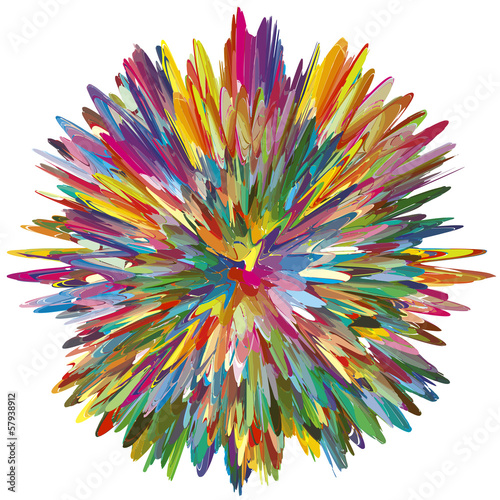 Color Explosion  symbol for a creative mind