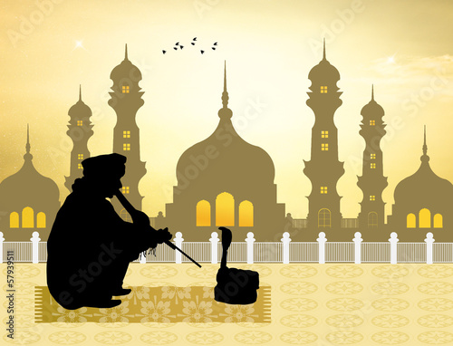 Snake charmer photo