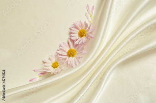 White background with folds...