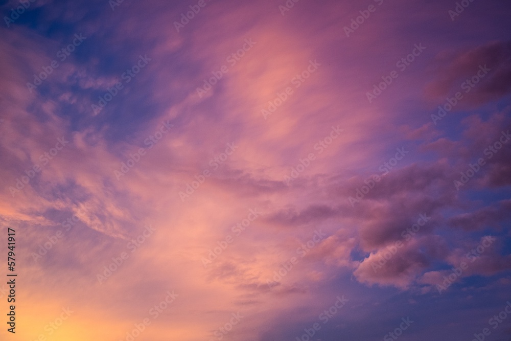 Beautiful colourful sky view