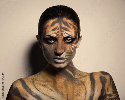 sexy tiger woman