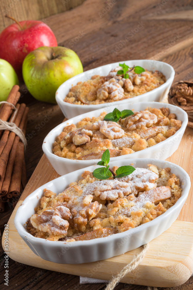 Apple Walnut streusel cake Apple Walnut streusel cake