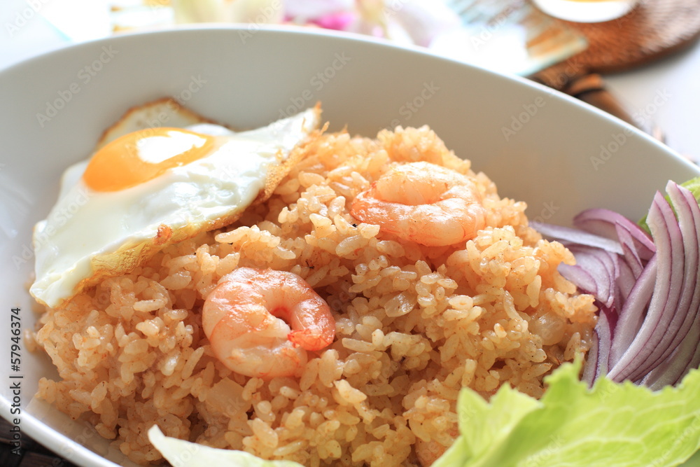 Indonesian food, seafood fried rice Nasi Goreng Indonesian food, seafood fried rice Nasi Goreng