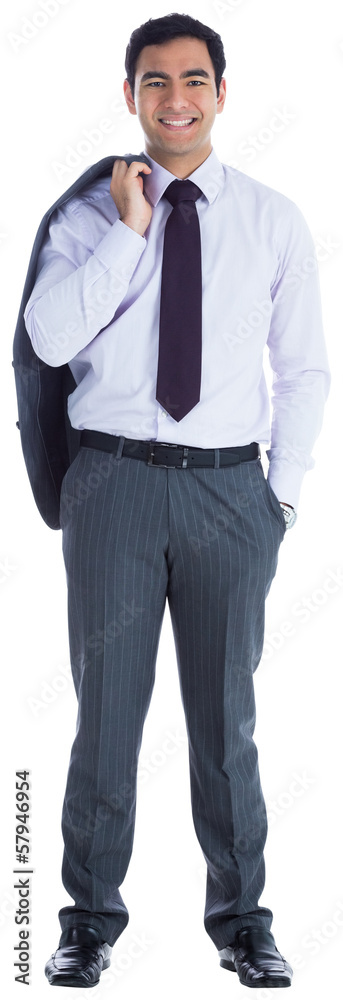 Smiling businessman standing Smiling businessman standing