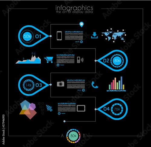 Timeline to display your data with Infographic