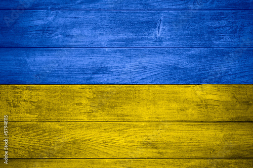 Canvas Print flag of Ukraine