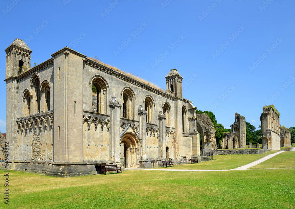Glastonbury Abbey in Somerset, England, United Kingdom