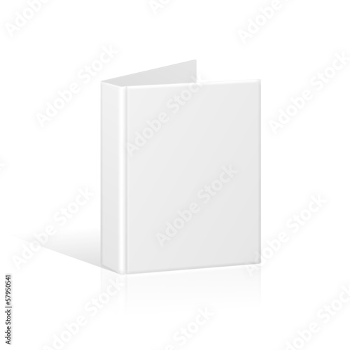 Blank Book Cover, Binder or Folder Template. Vector photo