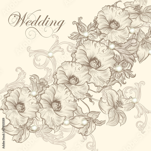 Wedding invitation card for design