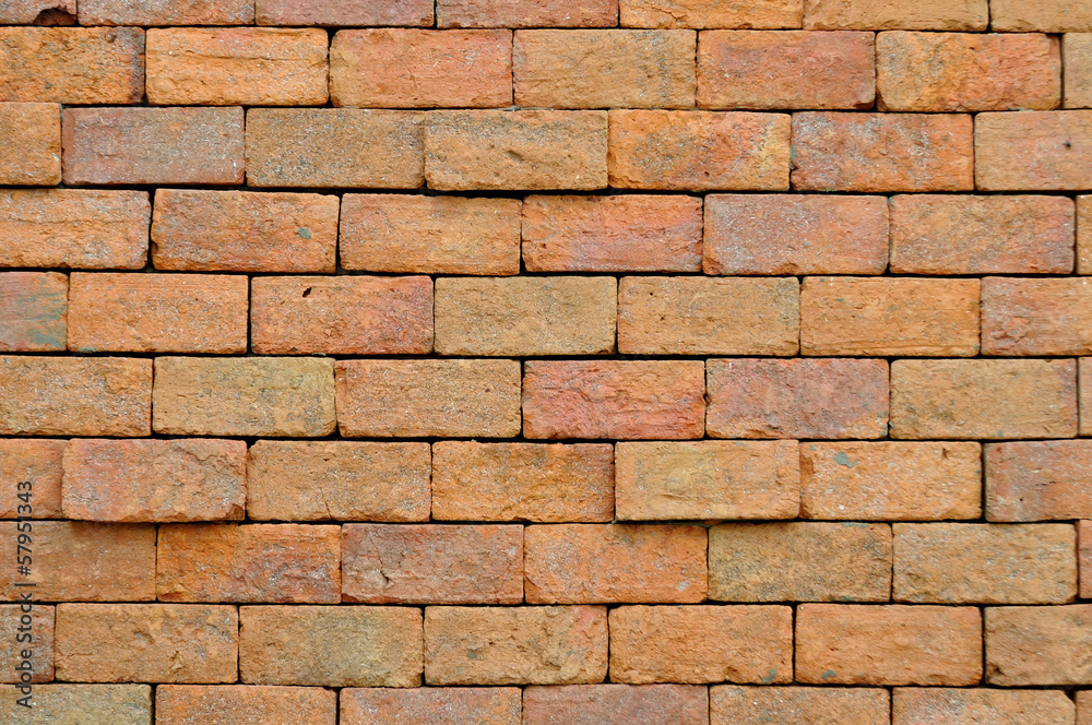 Red brick wall texture. Red brick wall texture.