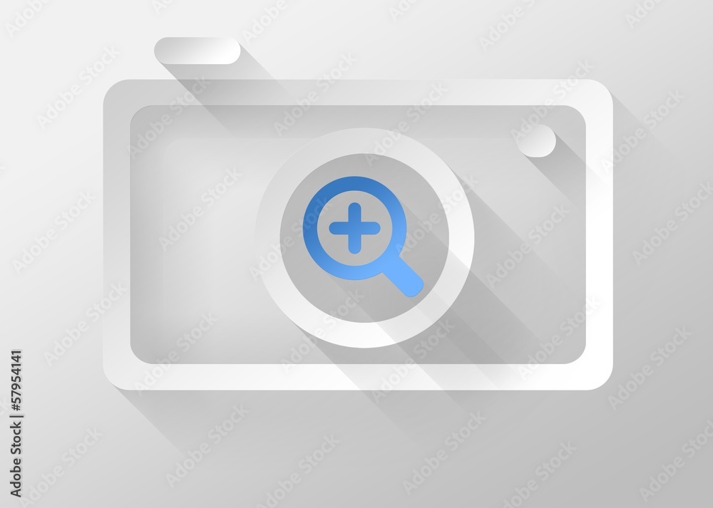 Zoom Camera icon 3d illustration flat design Zoom Camera icon 3d illustration flat design