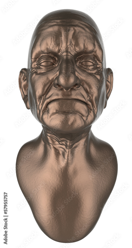 old man bust