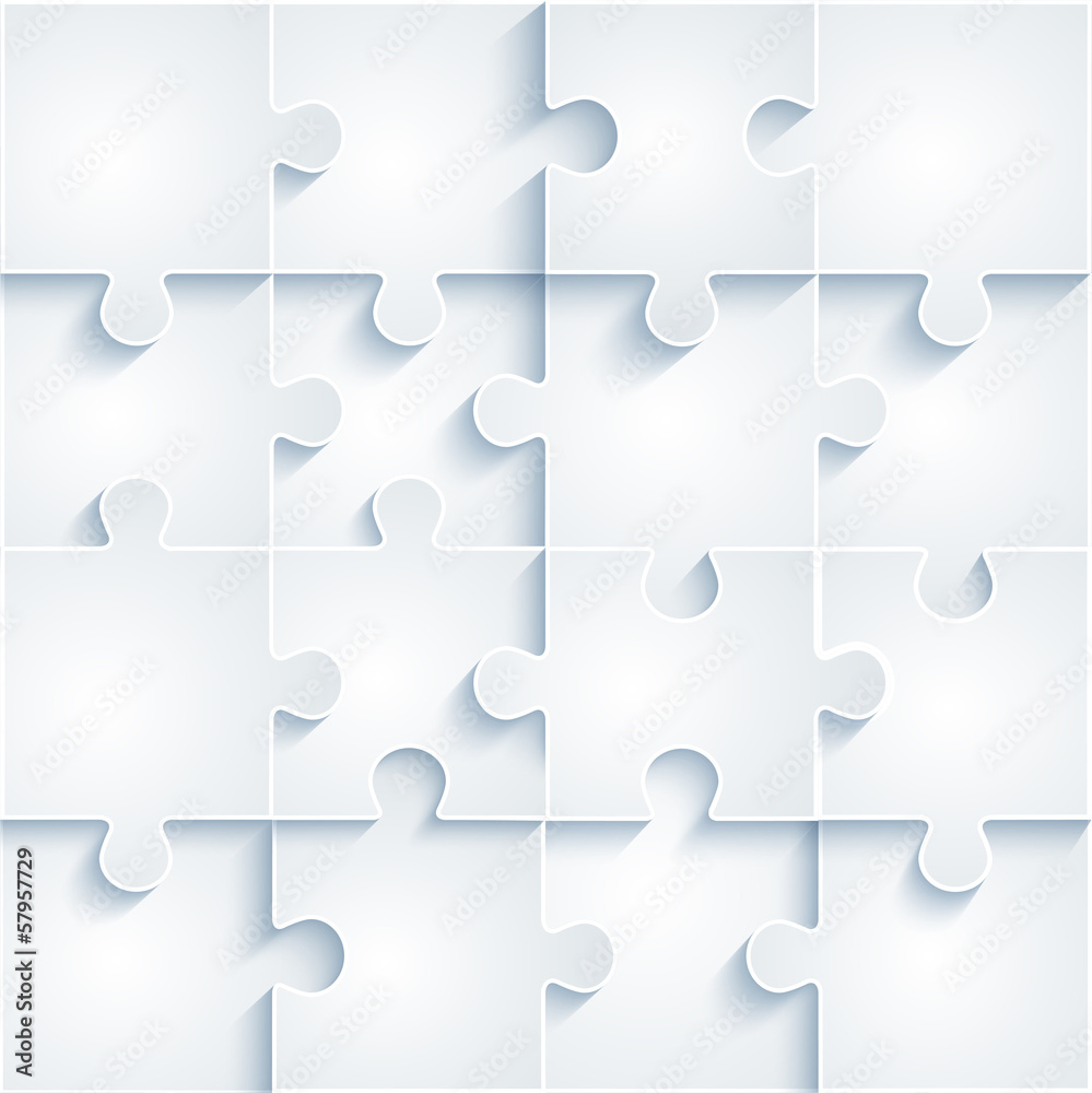 Parts of paper puzzles. Business concept, template interface, la Parts of paper puzzles. Business concept, template interface, la