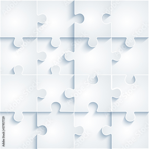 Parts of paper puzzles. Business concept, template interface, la