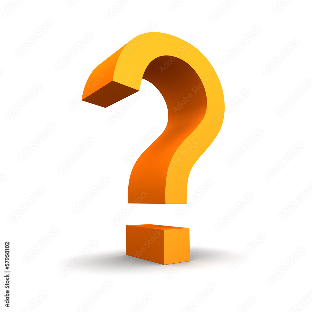 Orange question mark Orange question mark