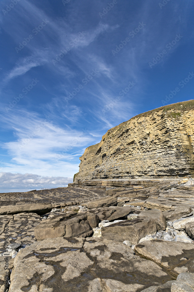 Dunraven Bay in the Vale of Glamorgan, Wales