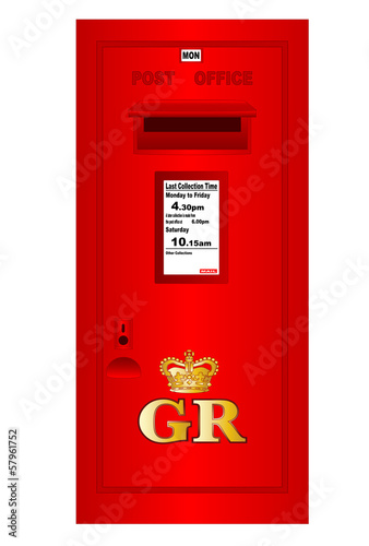 Traditional British  Georges Reign Postbox