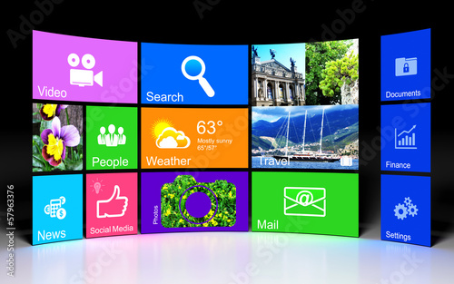 Information technology concept: desktop background