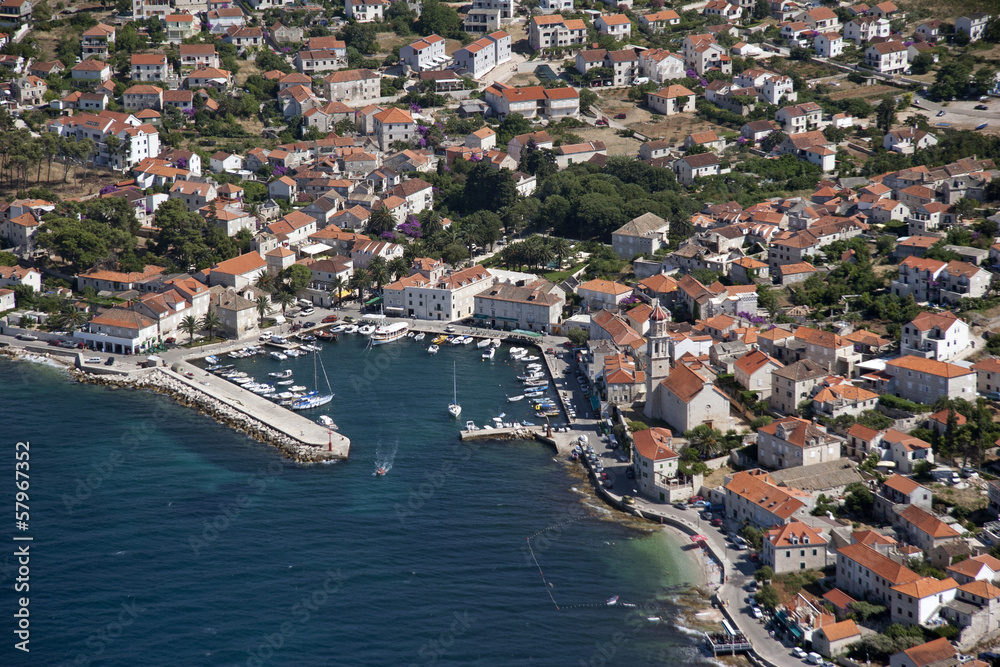 Sutivan, settlement on northwest side of island Brac in Croatia