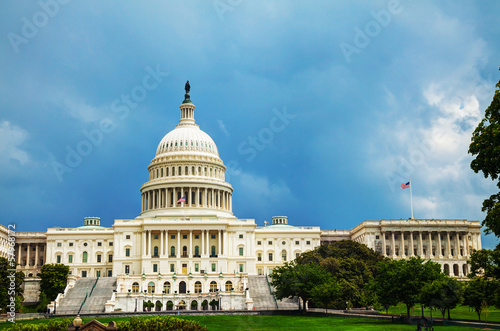Obraz na płótnie United States Capitol building in Washington, DC w salonie