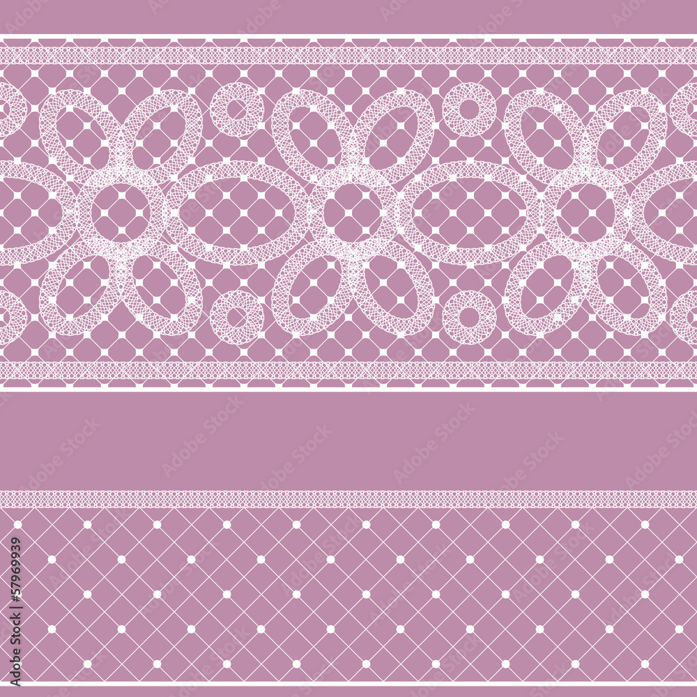 Seamless pattern with lace for design