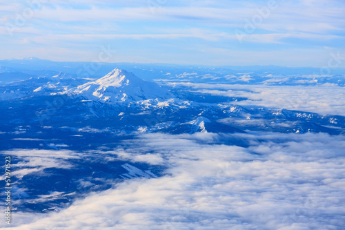 Bird's Eye view of Mt. Hood in Oregon, USA. © Josemaria Toscano