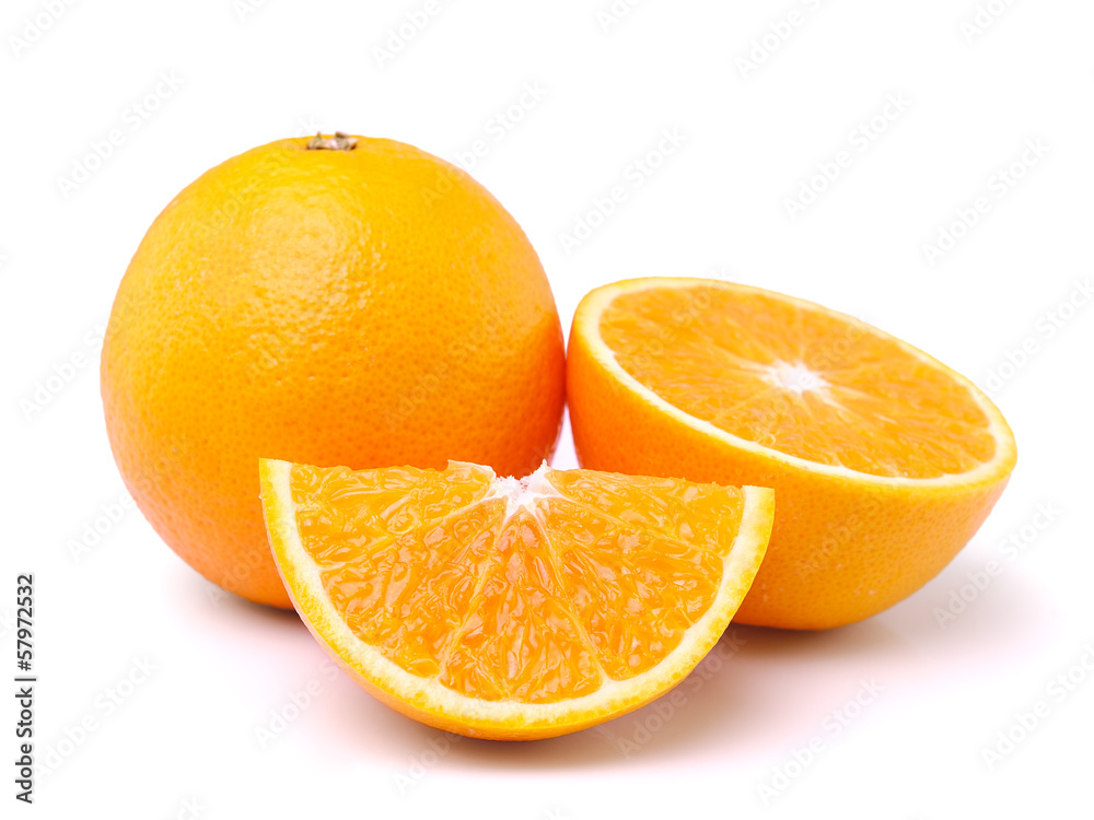 Orange fruit isolated on white background Orange fruit isolated on white background