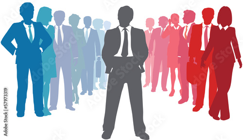 Business company people team leader