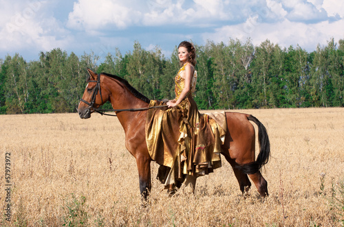 woman with horse © PaulShlykov