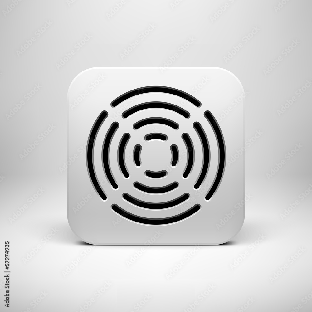 White Abstract App Icon Template White Abstract App Icon Template